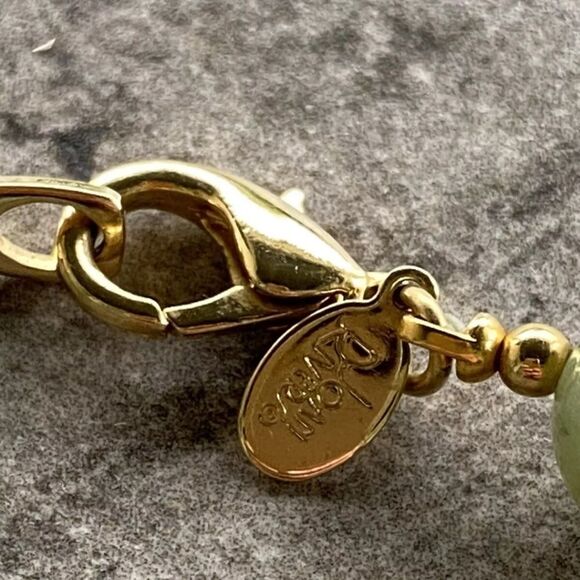 Joan Rivers Green Marbled Lucite Round Beads  Graduated Necklace Statement 21” - Picture 8 of 11